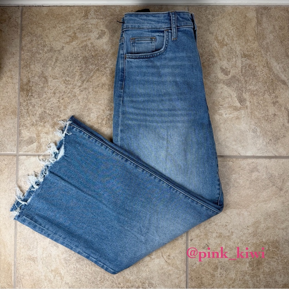Joe's Jeans Blue Wide Leg Ankle Jeans
